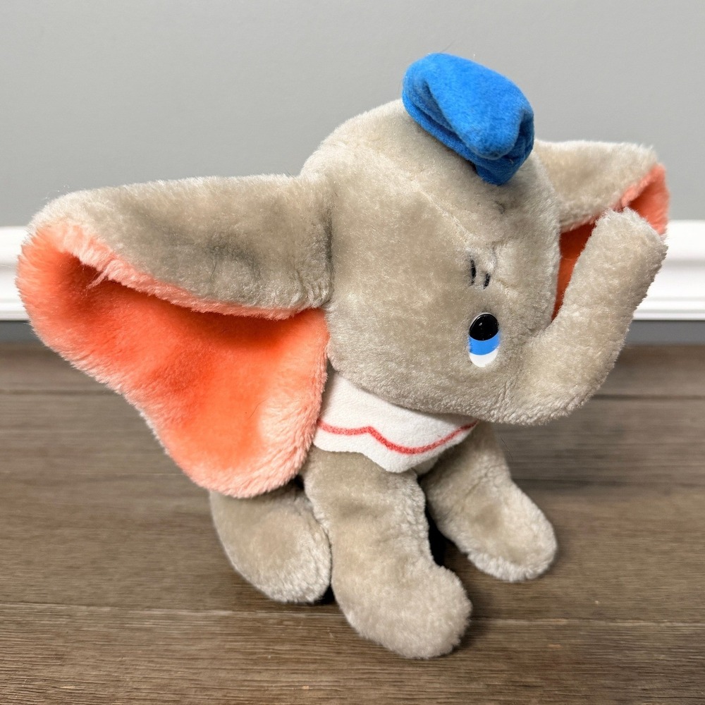 Vintage Disney Dumbo the Flying Elephant Plush Stuffed Animal Toy
